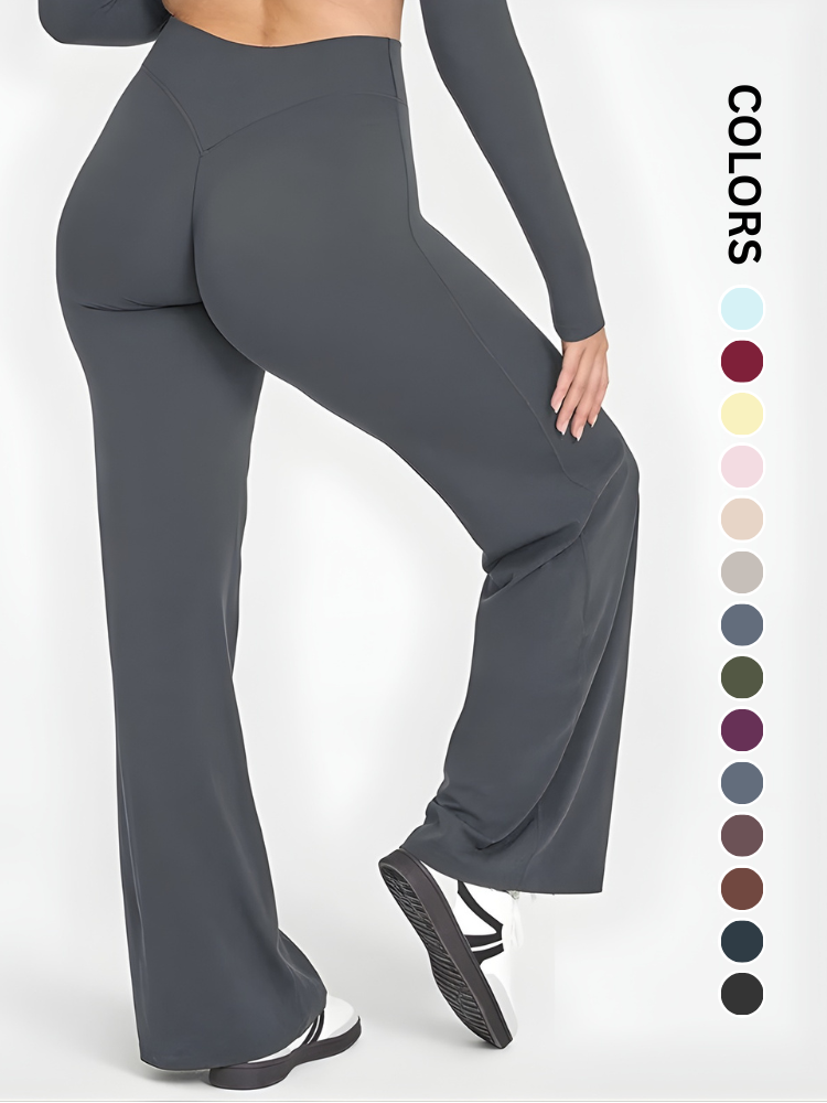 FlexAura Wide-Leg Sculpt Leggings