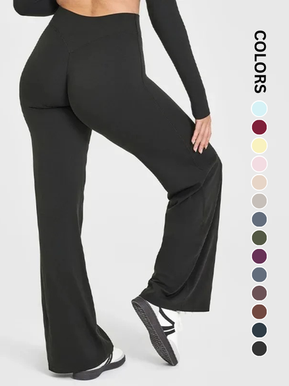 FlexAura Wide-Leg Sculpt Leggings