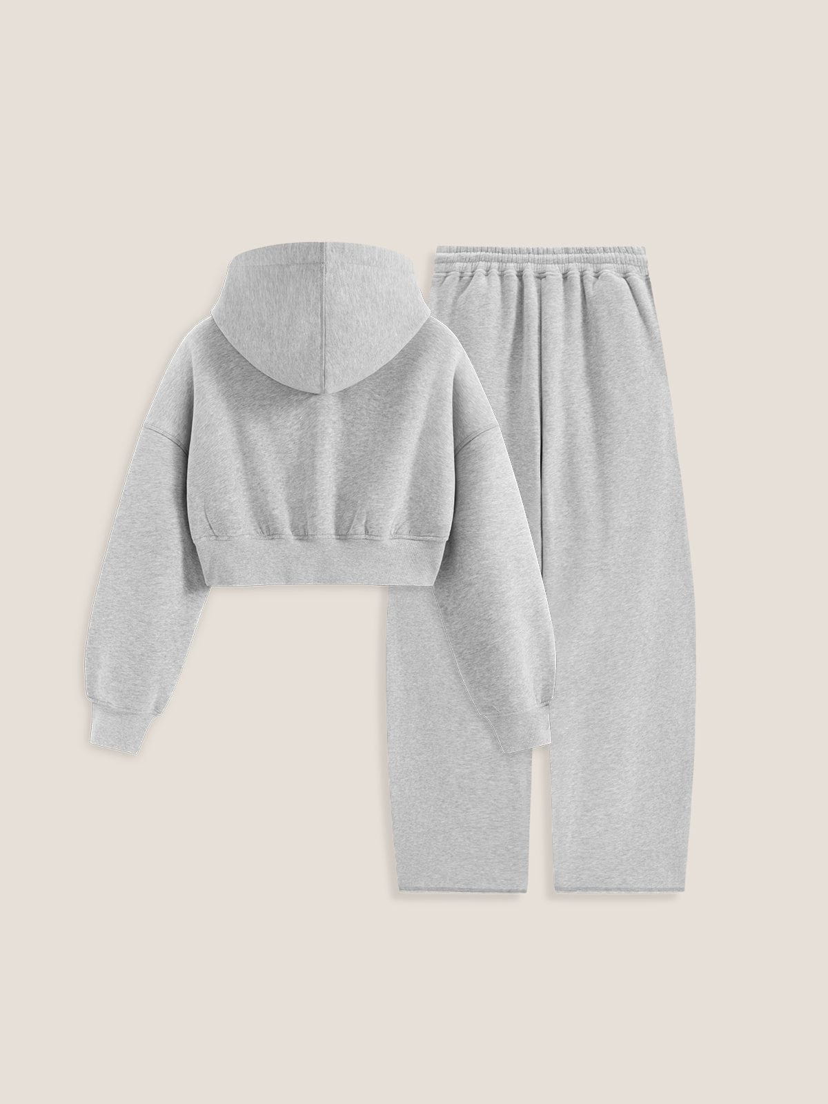 FleeceFlex™ Cropped Hoodie Set