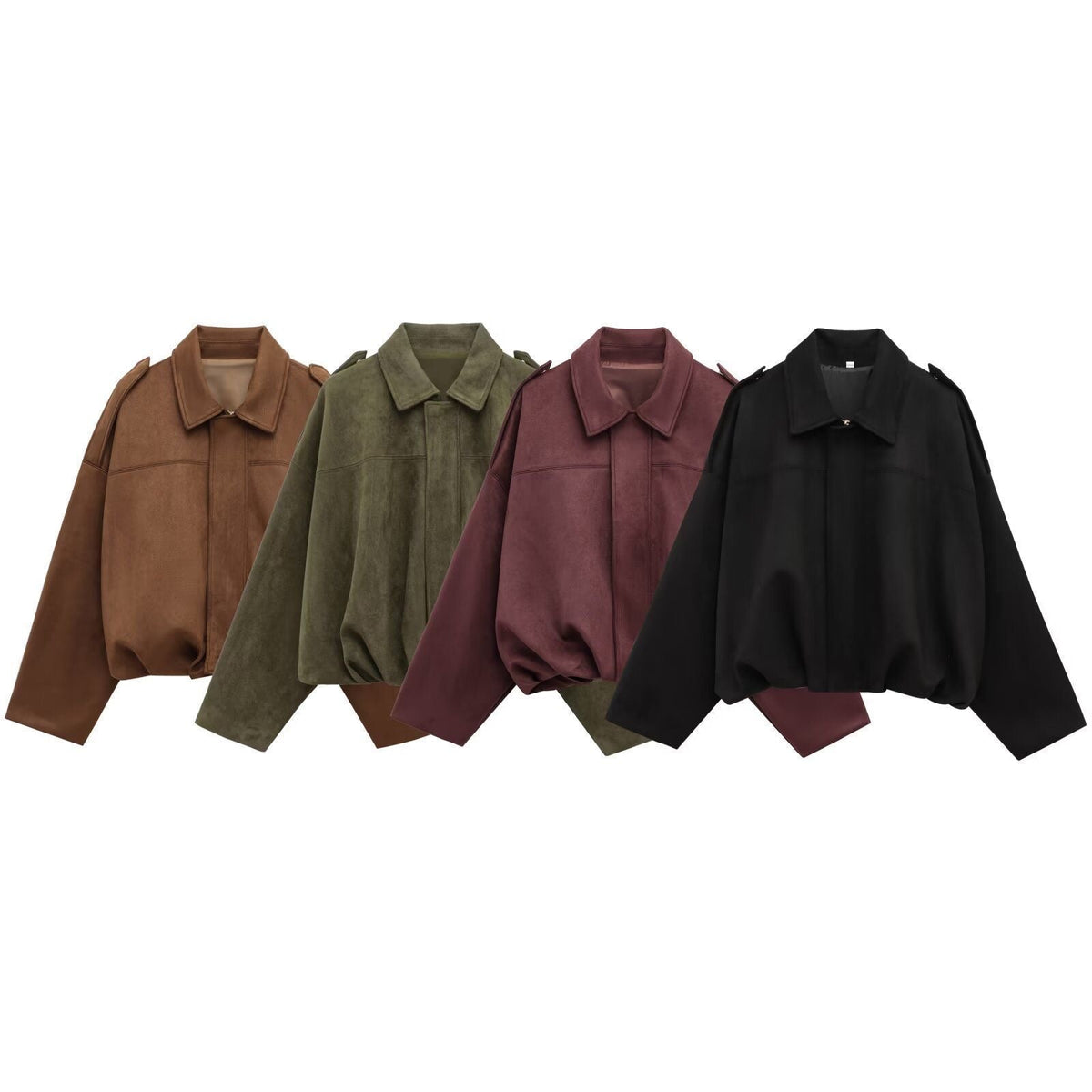 Velvora Suede Bomber Jacket