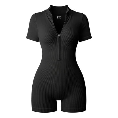 CurveZip™ Ribbed Romper