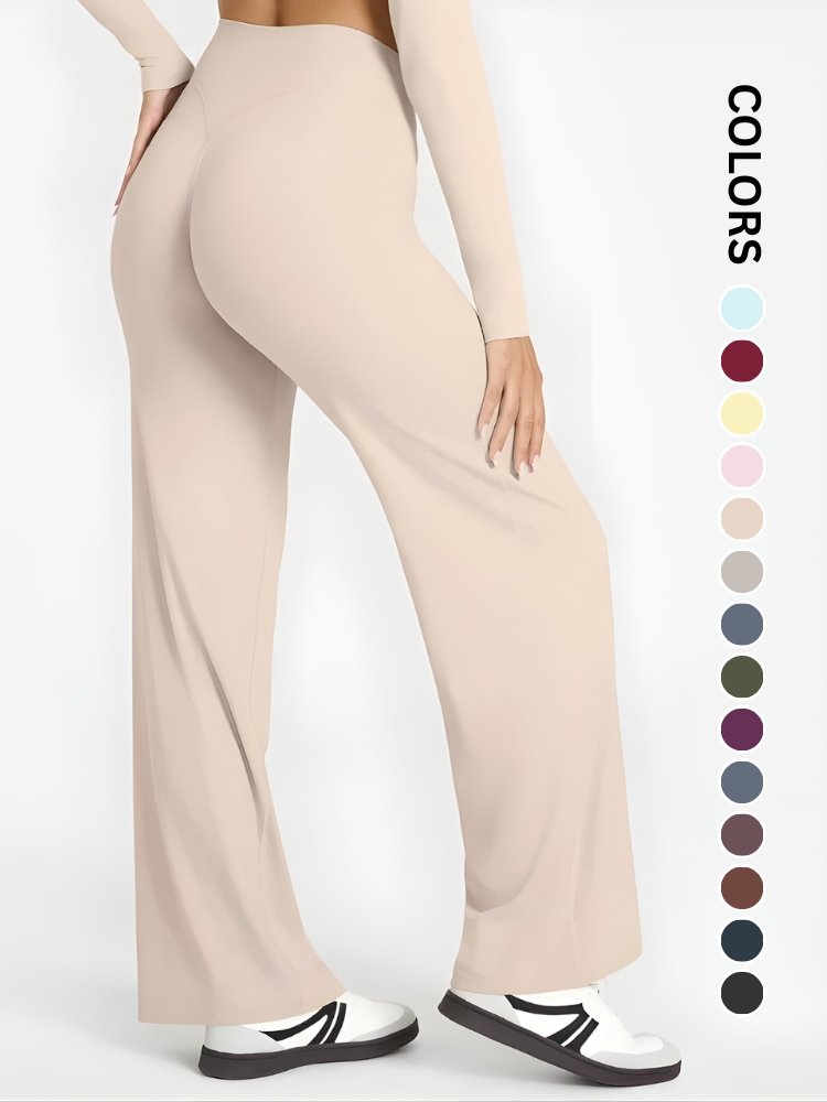 FlexAura Wide-Leg Sculpt Leggings