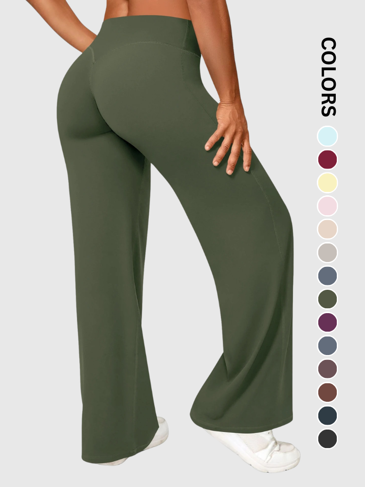 FlexAura Wide-Leg Sculpt Leggings