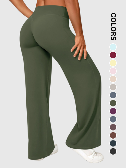 FlexAura Wide-Leg Sculpt Leggings