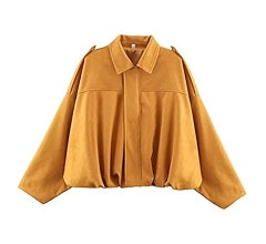 Velvora Suede Bomber Jacket