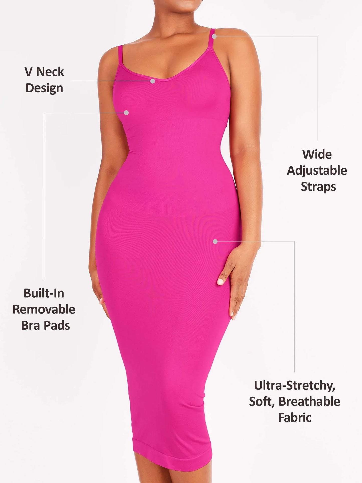 CurveSculpt™ Shaping Midi Dress