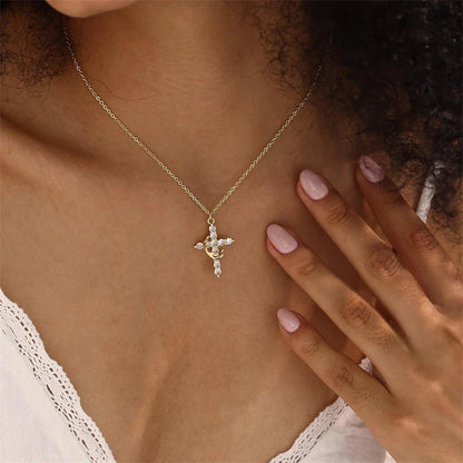 Cross & Crown Necklace