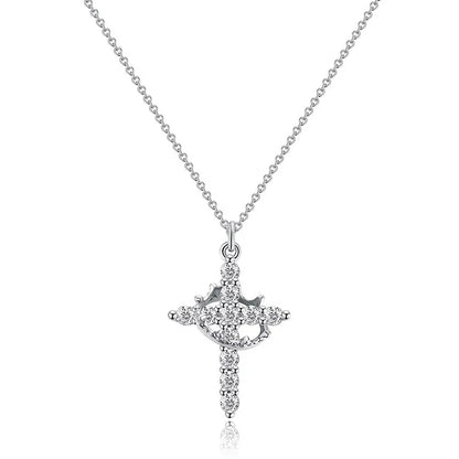 Cross & Crown Necklace