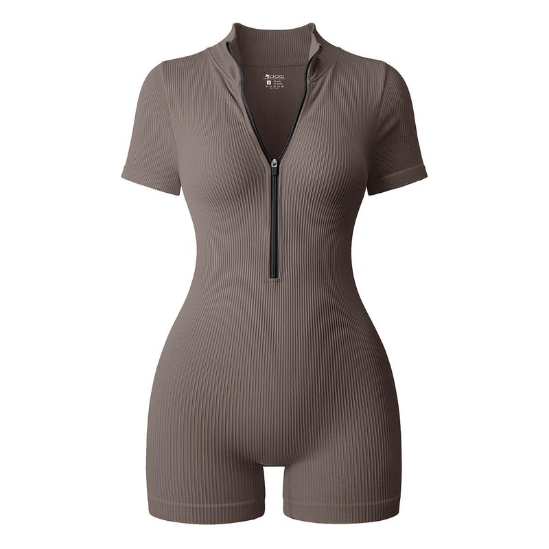 CurveZip™ Ribbed Romper