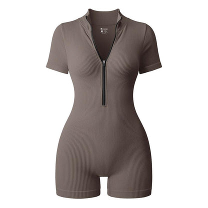 CurveZip™ Ribbed Romper